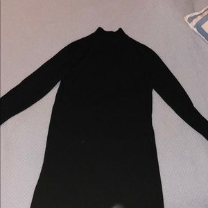 Black sweater dress